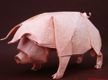 свинка оригами