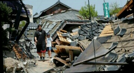 осака. землетрясение в японии