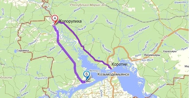 Город ветлуга нижегородской области карта