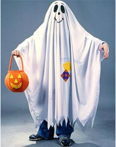 костюм приведения на Хеллоуин