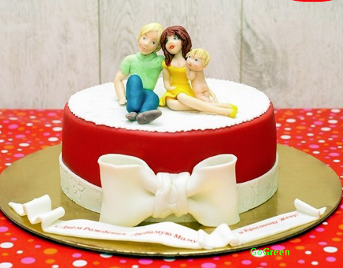 как украсить торт в день семьи, любви и верности