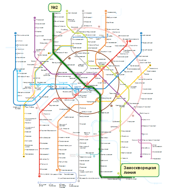 Карта метро москвы зеленой ветки метро