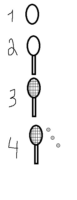 Как легко нарисовать теннисную ракетку