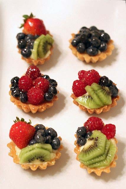 фруктово-ягодные тарталетки