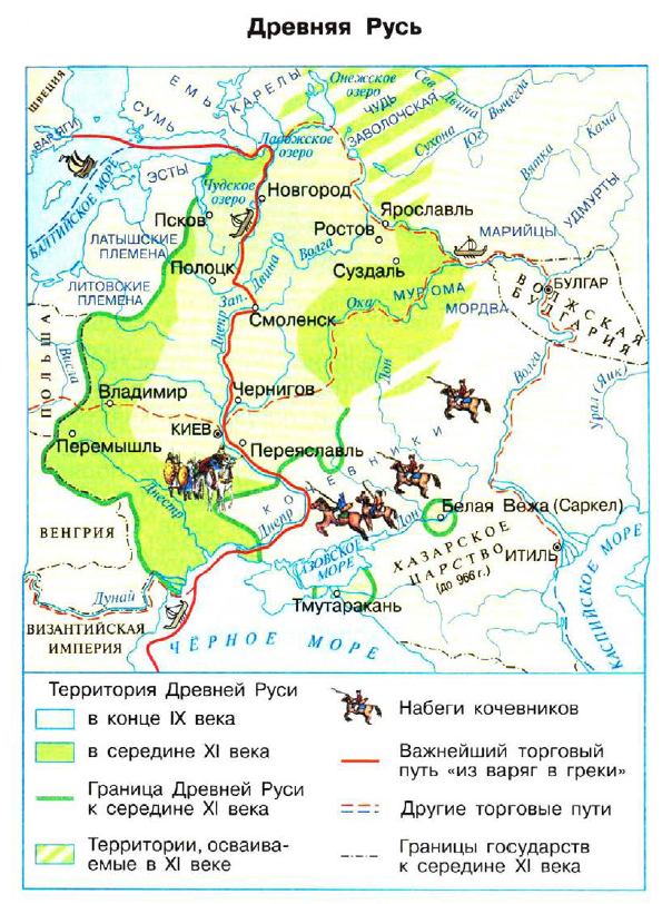 окружающий мир путь из варяг в греки