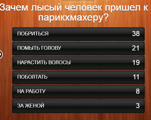 100 к 1. Зачем лысый человек пришел к парикмахеру?