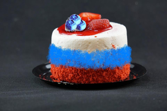 йогуртовый торт на день российского флага