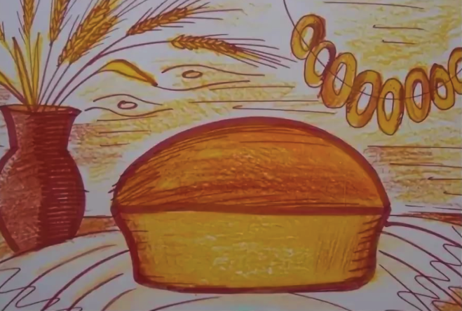 сухой хлеб платонов рисунок