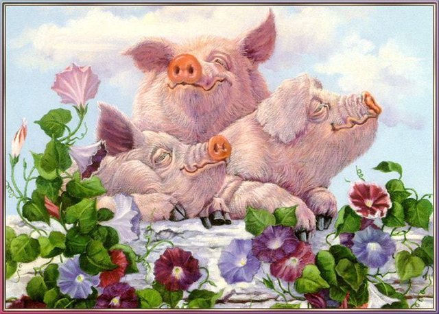 поделка свинка своими руками,картинки для декупажа свинья, кабан, поросенок, поделки к Новому году 2019