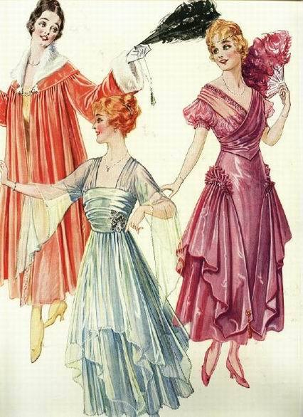 вечерние платья 1916