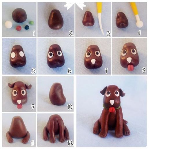 Лепка собаки из пластилина поэтапно презентация