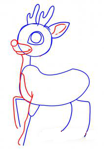 как рисовать оленя 3