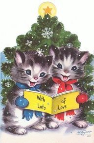 винтажные открытки на тему Нового года и Рождества