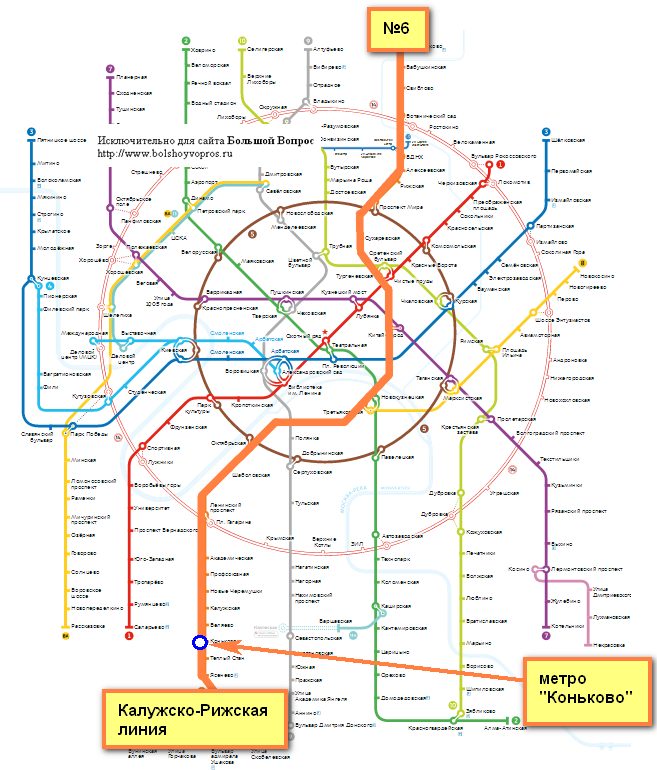 Метро южная на схеме метрополитена москвы