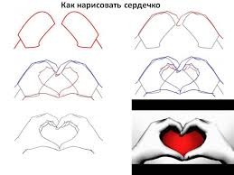 Как нарисовать сердце Как нарисовать сердце поэтапно как нарисовать валентинку Как нарисовать сердце из рук