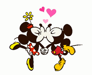 картинки с Микки-Маусом на день Всех Влюбленных