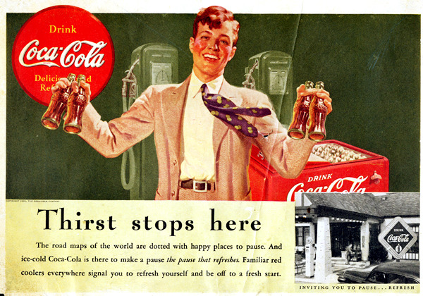 Реклама Кока-Колы 1939