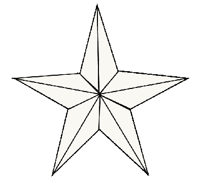 как нарисовать елочную звезду верхушку