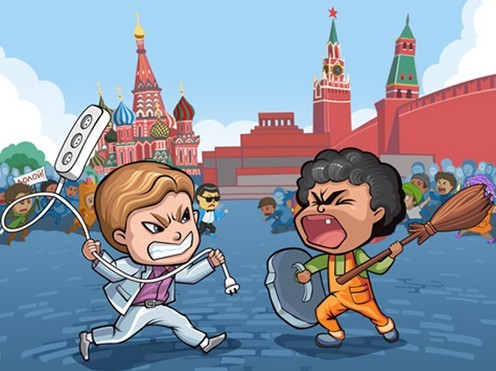 бой на Красной площади