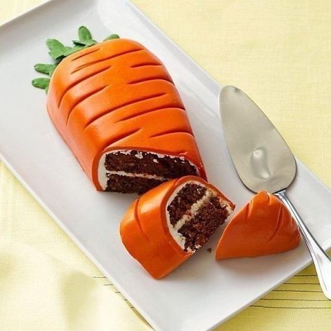 угощение в виде моркови на Пасху