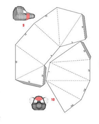 Маска крысы шаблон паперкрафт