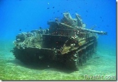 затопленные танки в Сиамском заливе