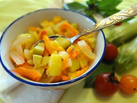 салат из кабачков и моркови