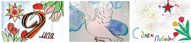 детские рисунки на конкурс в школу и садик на день Победы