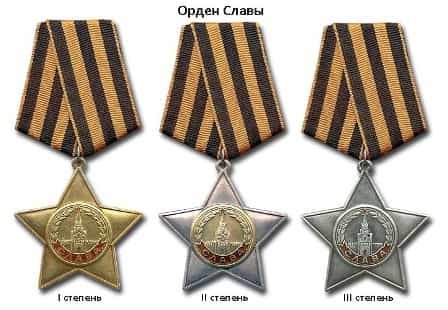орден Славы Георгиевская лента
