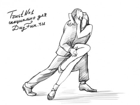 Нарисовать танцующую пару
