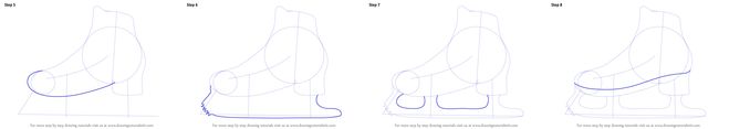 как пошагово нарисовать коньки