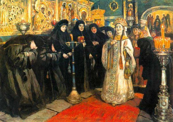 сочинение по картине «Посещение царевной женского монастыря»