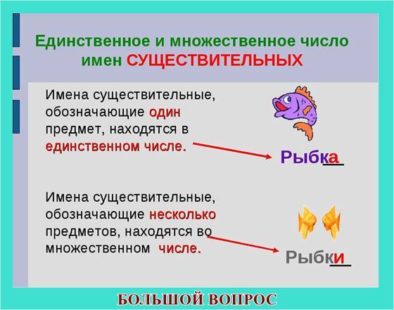 презентация что я знаю об имени существительном