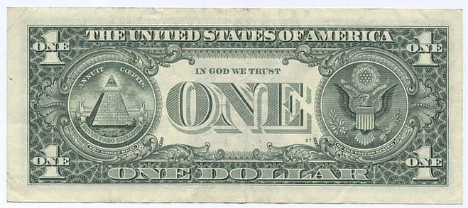 герб США на долларе