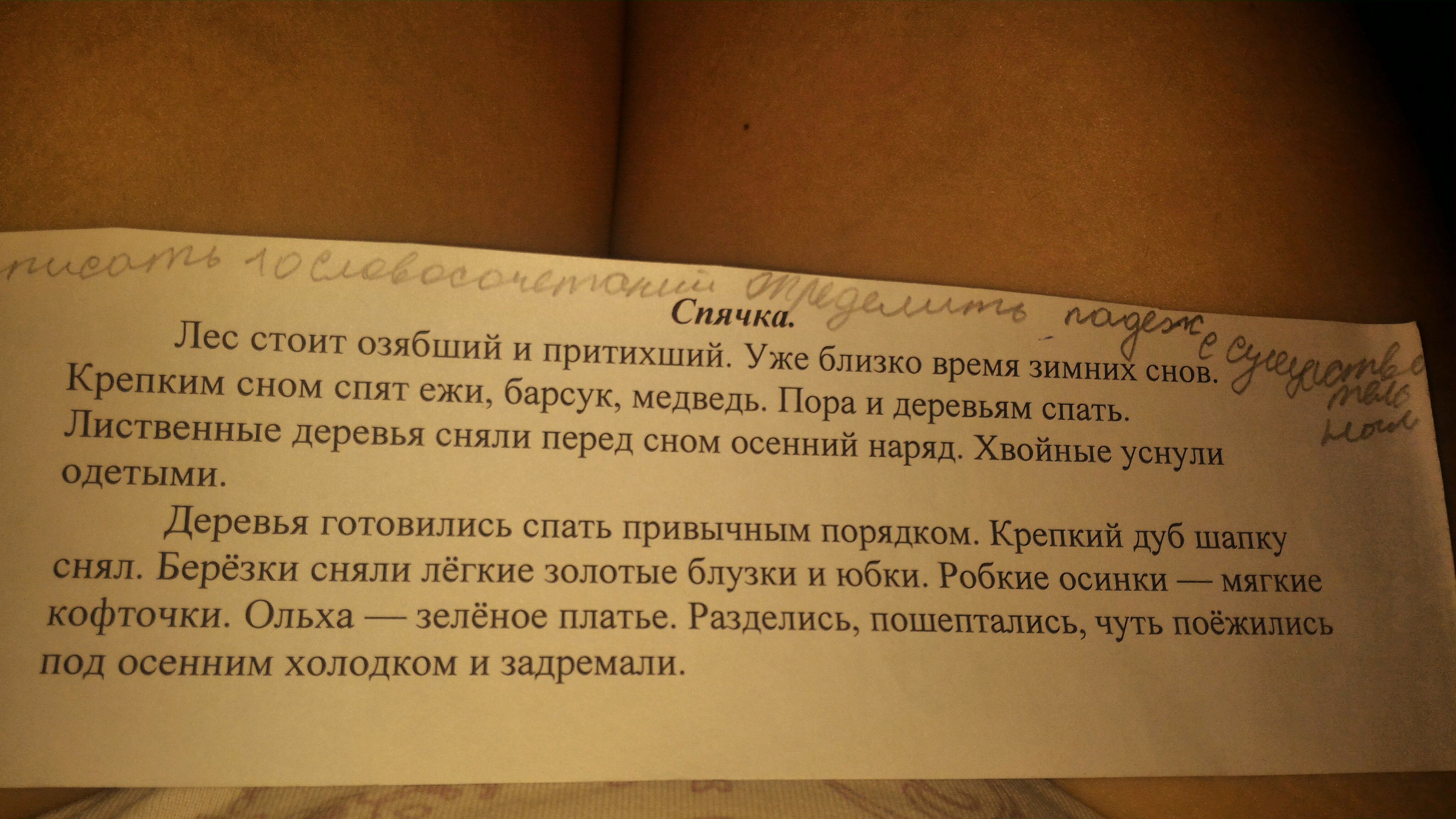 Определить падеж в еловом лесу. Предложение со словом озябшие. Озябшие придумать предложение. Придумать предложение со словом озябшие. Выписать 10 словосочетаний.