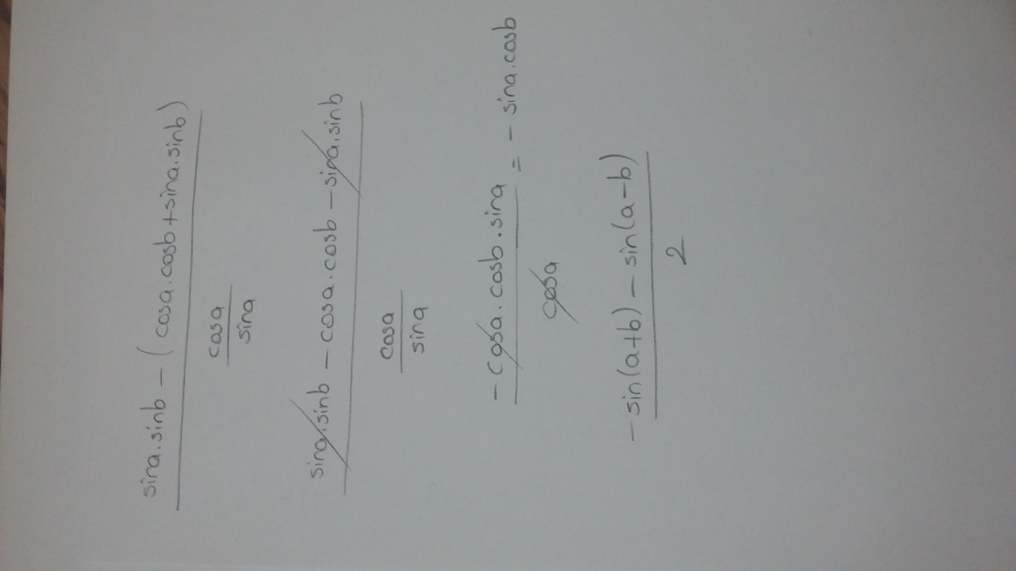 Упростить sina. Cos a b cos a b упростить выражение. Упростите выражение sin a b sin a cos b. Упростить выражение Sina SINB cos a-b ctga. Упростить cos(a-b)/Sina*SINB.