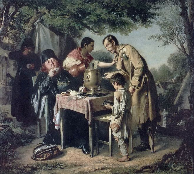 В.Г. Перов "Чаепитие в Мытищах, близ Москвы" (1862)