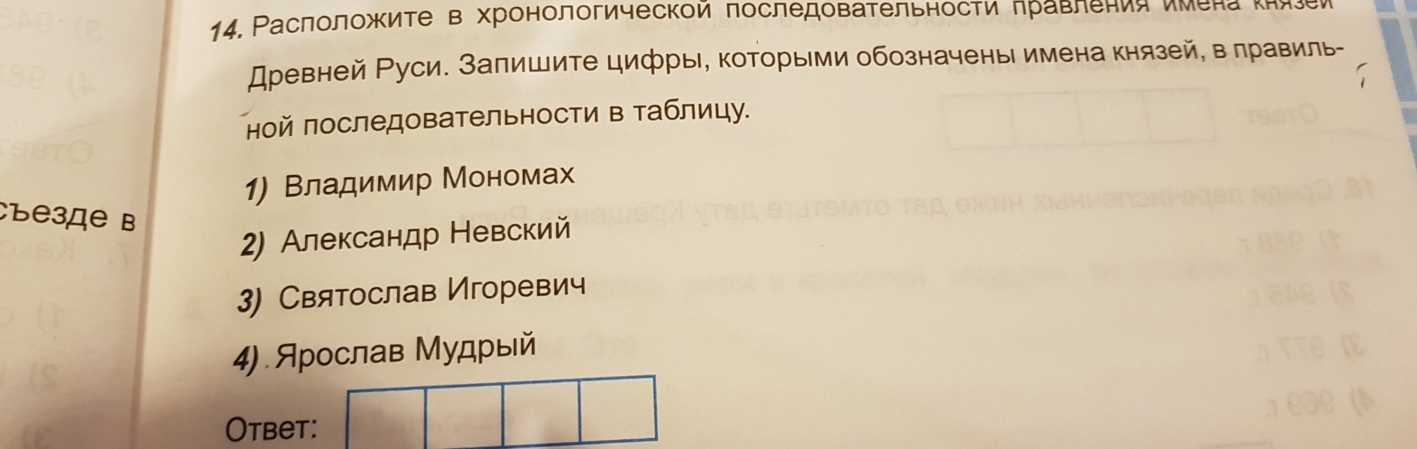 Расположите перечисленные в таблице. Расположить князей в хронологическом порядке. Расположите князей в хронологической последовательности:. Расположите имена князей. Расположите в хронологическом порядке правления имена.