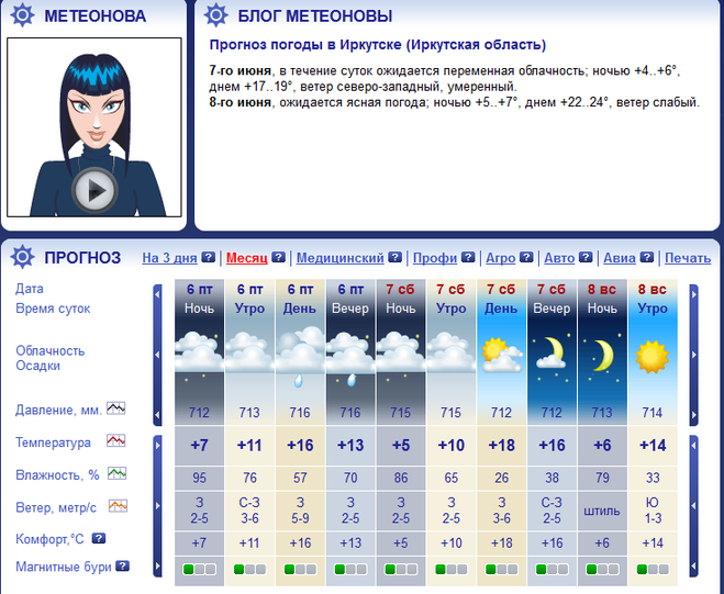 погода Иркутск День города