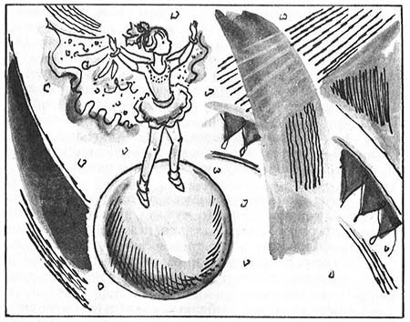 Как нарисовать иллюстрацию к рассказу "Девочка на шаре" (Драгунский)?