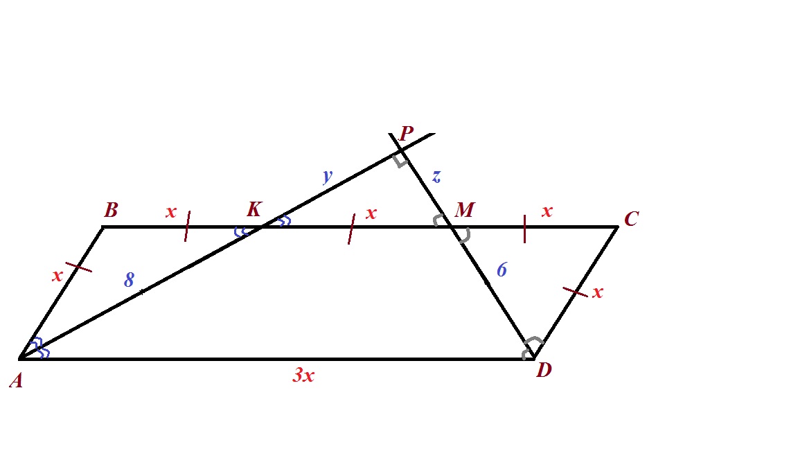 Стороны м пересекают. Биссектриса угла а параллелограмма АВСД. Биссектрисы углов а и в параллелограмма АВСД пересекаются в точке к. Биссектрисы углов а и д параллелограмма АВСД пересекаются в точке. Параллелограмм биссектрисы углов а и д.