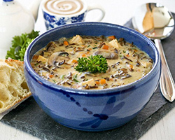 грибной суп с рисом