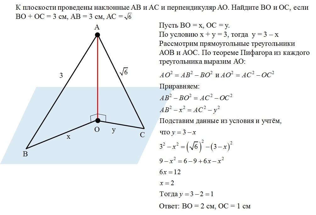 Ас перпендикуляр. Ab и AC наклонные ab 12 , HC 6[. Ab перпендикуляр к плоскости AC Наклонная. Задача по теме перпендикуляр и наклонные. АО перпендикуляр к плоскости АВ И АС наклонные АС.