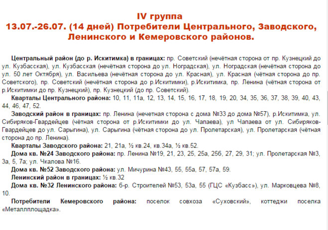 Когда дадут горячую воду в центральном районе