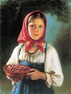 Тимофеев Девочка с ягодами сочинение описание картины