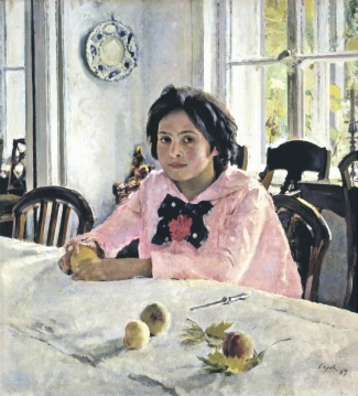 Русский язык 3 класс Описание портрета "Девочка с персиками" с опорными словами