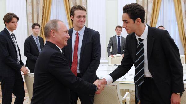 встреча Путина с британскими студентами фото