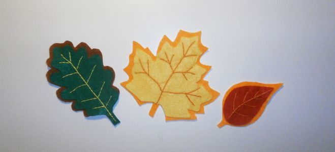 Мастер-класс осенние листья из фетра