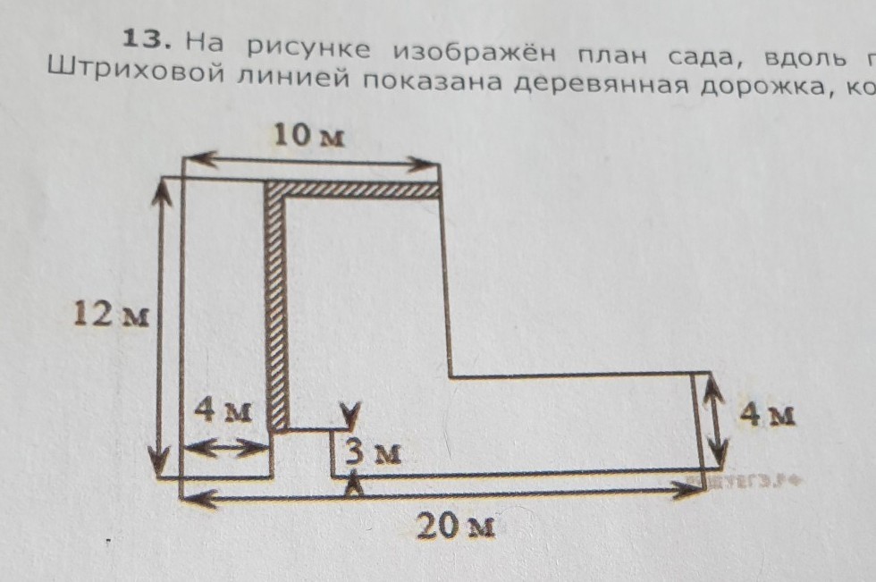 На рисунке изображен план участка вокруг которого. На рисунке изображён план. На рисунке изображен план сада. На рисунке изображен план сада вдоль периметра. На рисунке изображён план сада штриховой линией показана.