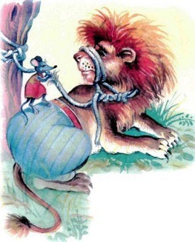 Толстой "Лев и мышь" главные герои